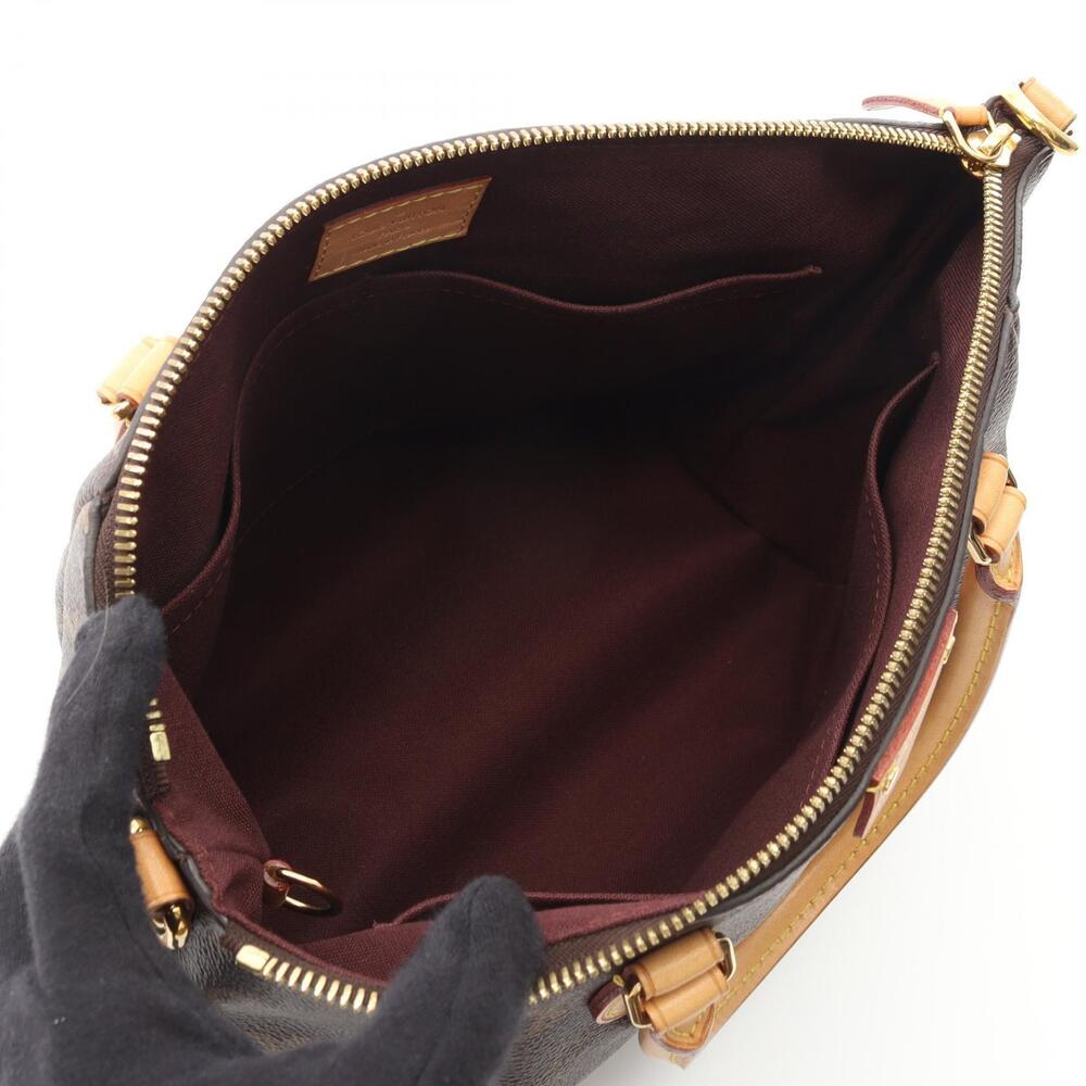 Louis Vuitton brown canvas Monogram leather Turenne handbag